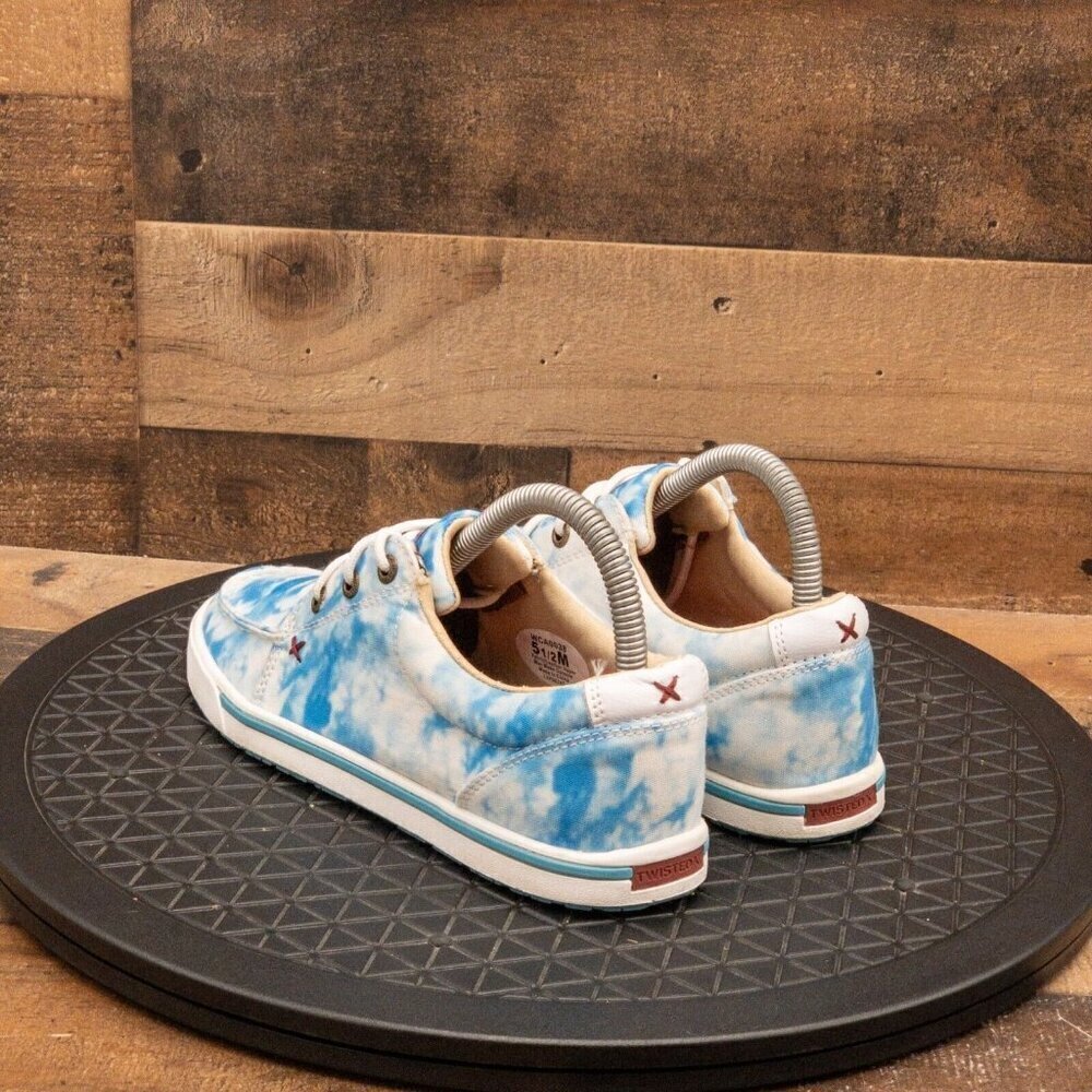 TWISTED X HOOEY LOPERS TIE DYE WOMENS CASUAL SHOES BLUE WHITE SIZE 5.5M - Picture 6 of 9